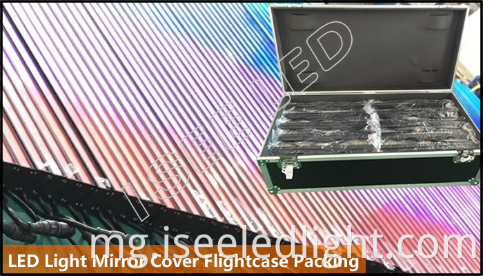 Mirror Led Light Digital Controllable Flightcase Packing